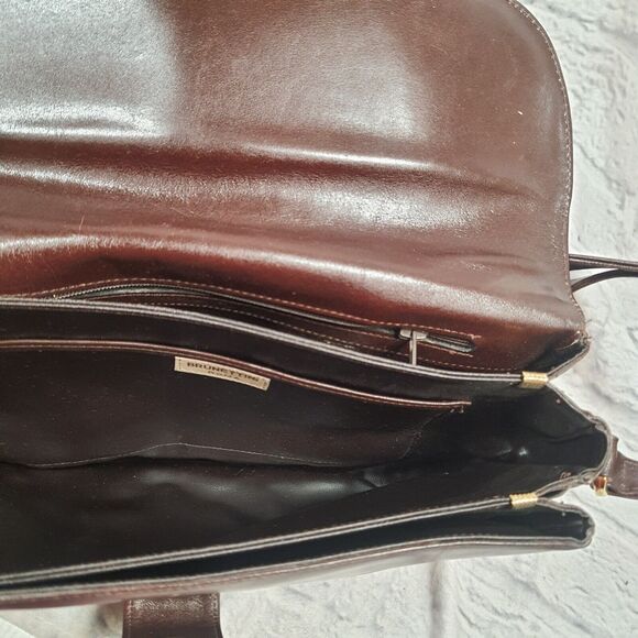 Vintage 1960s Brunettini Purse Leather Shoulder Bag Italian Designer Roma - Picture 7 of 13
